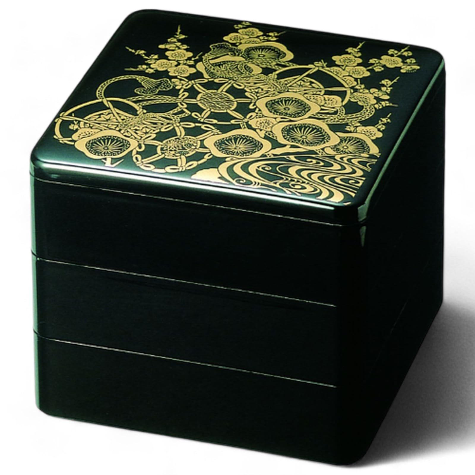 J-kitchens Лакированная трехъярусная коробка Джубако, 6,0 дюймов, Дизайн Цуцуми черного и золотого цвета, 18 см, смола, сделано в Японии
J-kitchens Лакированная трехъярусная коробка Джубако, 6,0 дюймов, Дизайн Цуцуми черного и золотого цвета, 18 см, смола, сделано в Японии