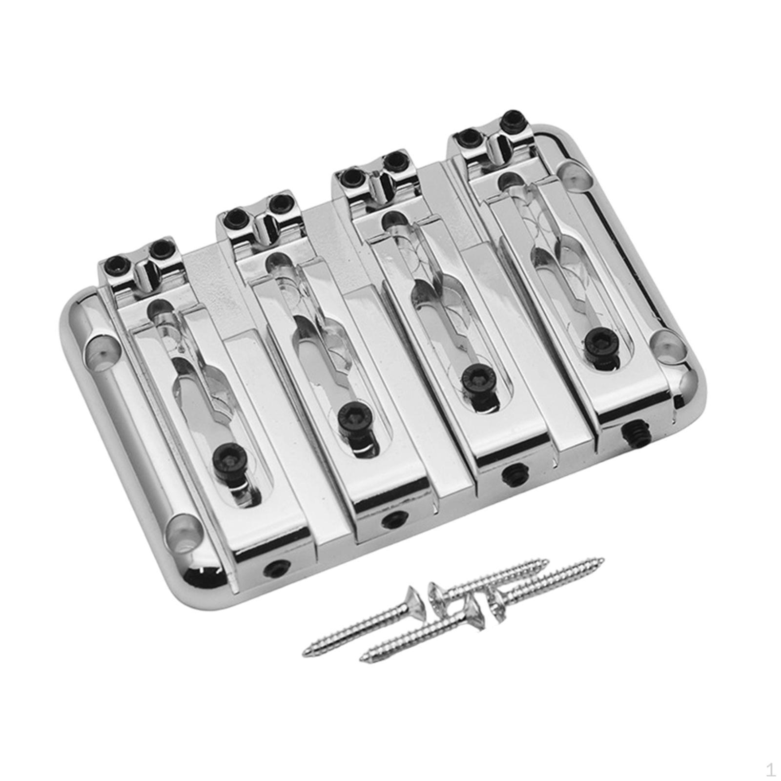 Electric Bass Bridge 4 String through Body Construction Fast Single Change 20mm срібний
Electric Bass Bridge 4 String through Body Construction Fast Single Change 20mm срібний