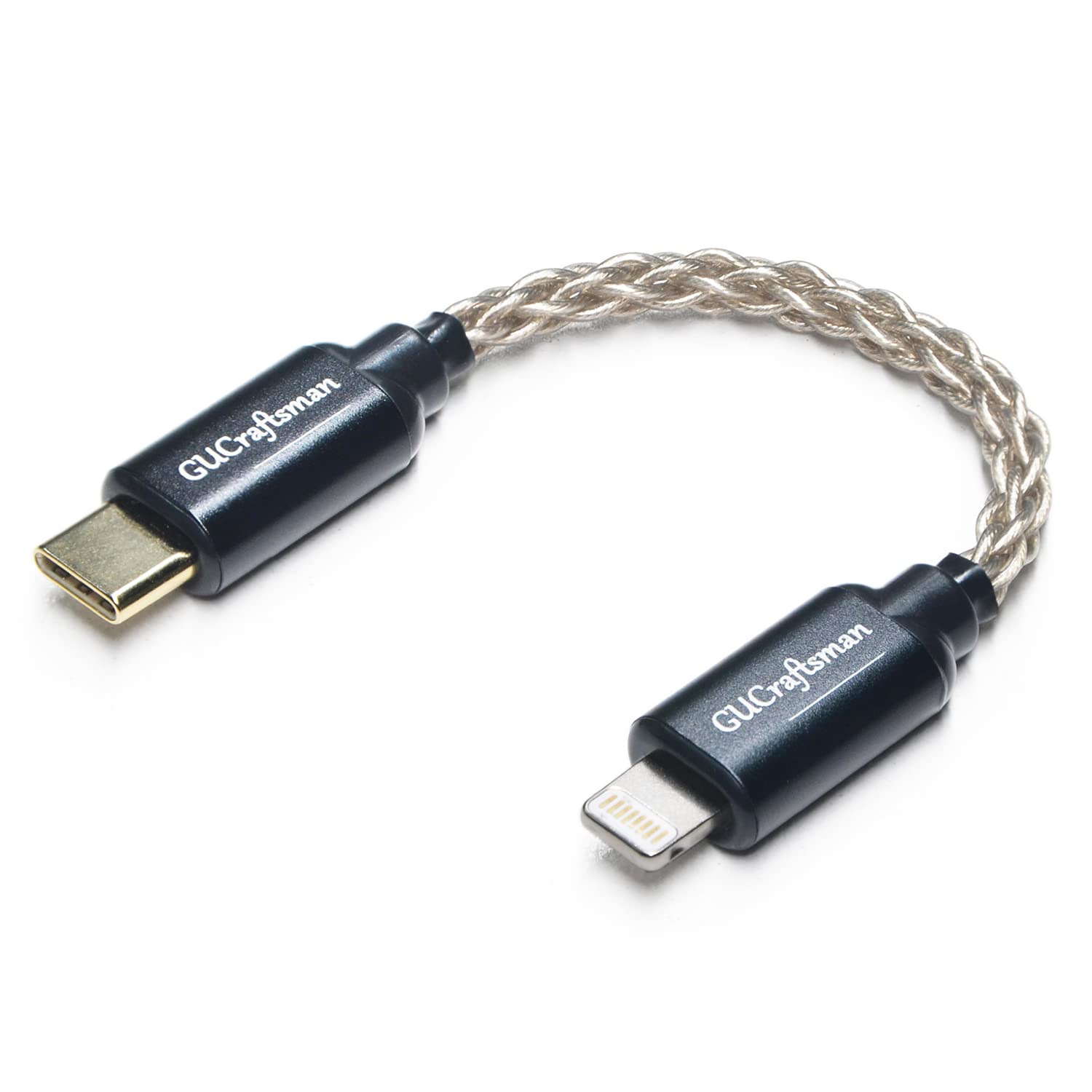 Кабель GUCraftsman OTG для iOS-конвертора Type-C (USB-C) Кабель усилителя для наушников 6N Монокристаллический серебряный кабель, совместимый с FiiO BTR5 Q1 Q3 Q3s
Кабель GUCraftsman OTG для iOS-конвертора Type-C (USB-C) Кабель усилителя для наушников 6N Монокристаллический серебряный кабель, совместимый с FiiO BTR5 Q1 Q3 Q3s