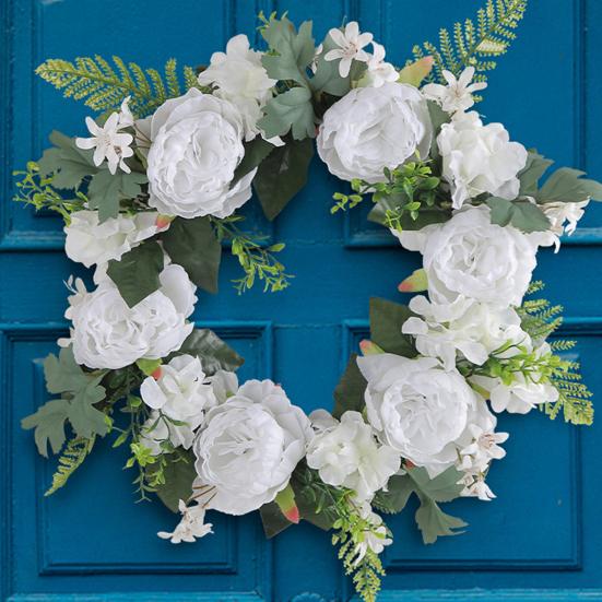 Door Wreath Eye-catching Simulation Exquisite Realistic Front Door Porch Artificial Wreath Home Decoration
Door Wreath Eye-catching Simulation Exquisite Realistic Front Door Porch Artificial Wreath Home Decoration