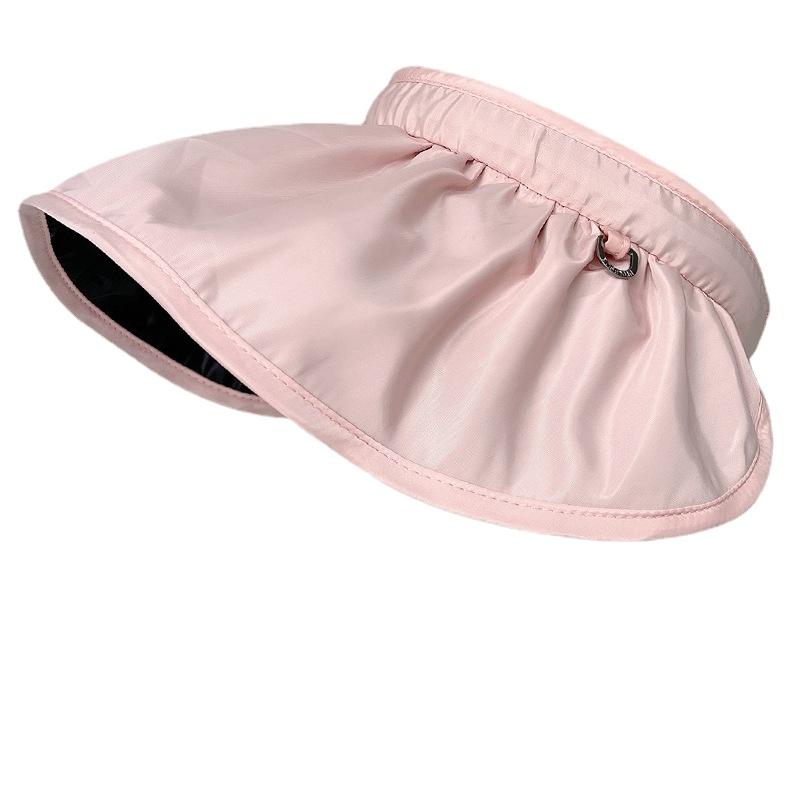 Летняя женская солнцезащитная шляпа с полым верхом для затенения лица, пляжная шляпа от солнца, велосипедная шляпа-ракушка one size