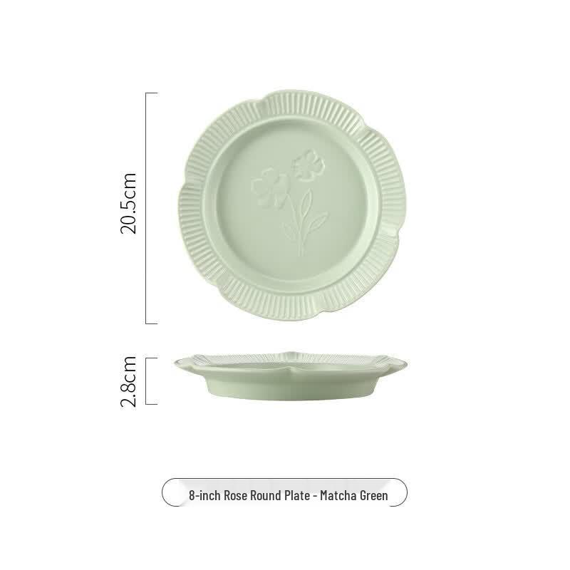 Dirui en Rose Matte Ceramic Dinnerware Matcha Green
Dirui en Rose Matte Ceramic Dinnerware Matcha Green