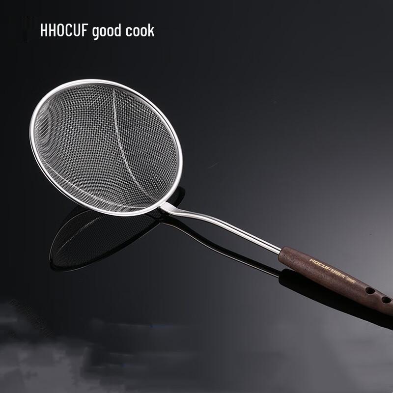 HOCUF 304 Stainless Steel Wooden Handle Kitchen Strainer
HOCUF 304 Stainless Steel Wooden Handle Kitchen Strainer