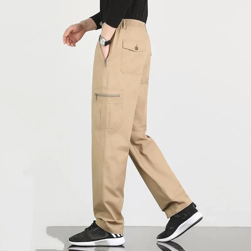 Mens Solid Color Multi-Pocket Straight Leg Cargo Pants M хаки
Mens Solid Color Multi-Pocket Straight Leg Cargo Pants M хаки