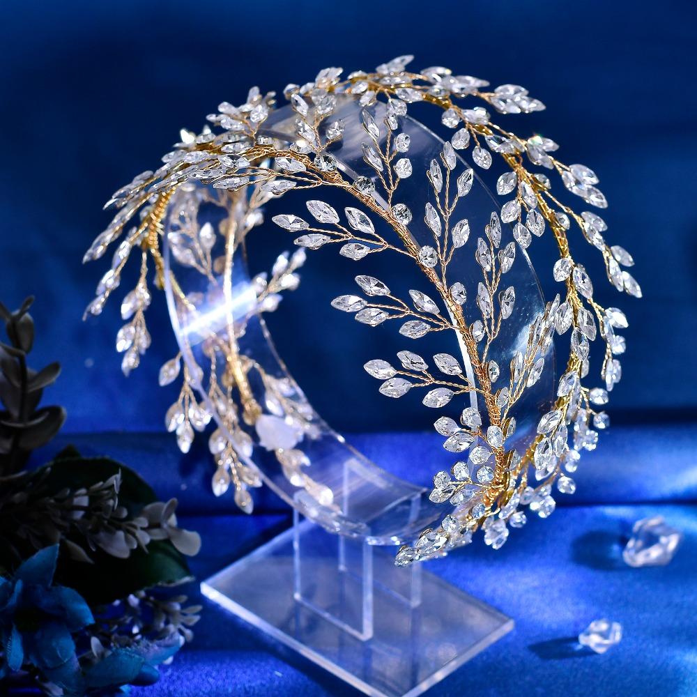 Стразы Свадебная Повязка на Голову Ручной Работы Свадебные Аксессуары для Волос Свадебные Головные Уборы Подарок для Женщин Gold - Double branches
Стразы Свадебная Повязка на Голову Ручной Работы Свадебные Аксессуары для Волос Свадебные Головные Уборы Подарок для Женщин Gold - Double branches