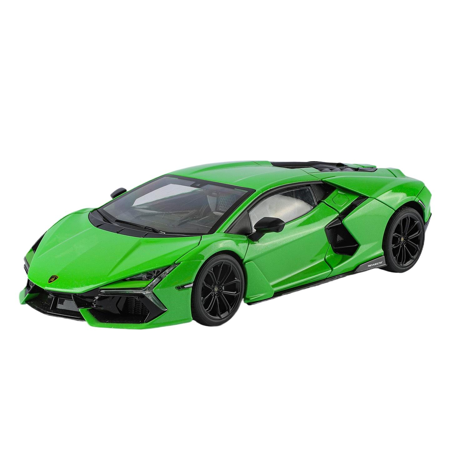 1/18 Lamborghini Revuelto Superca Alloy Model Car Toy Diecasts Metal Casting Sound and Light Car Toy for Children Vehicle зелений
1/18 Lamborghini Revuelto Superca Alloy Model Car Toy Diecasts Metal Casting Sound and Light Car Toy for Children Vehicle зелений