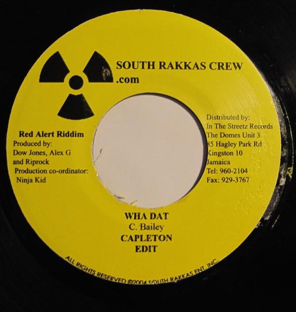 7inch Record CAPLETON - Wha Dat NONE South Rakkas Cr 2004 Jamaica Reggae, Ska & Dub Used
7inch Record CAPLETON - Wha Dat NONE South Rakkas Cr 2004 Jamaica Reggae, Ska & Dub Used