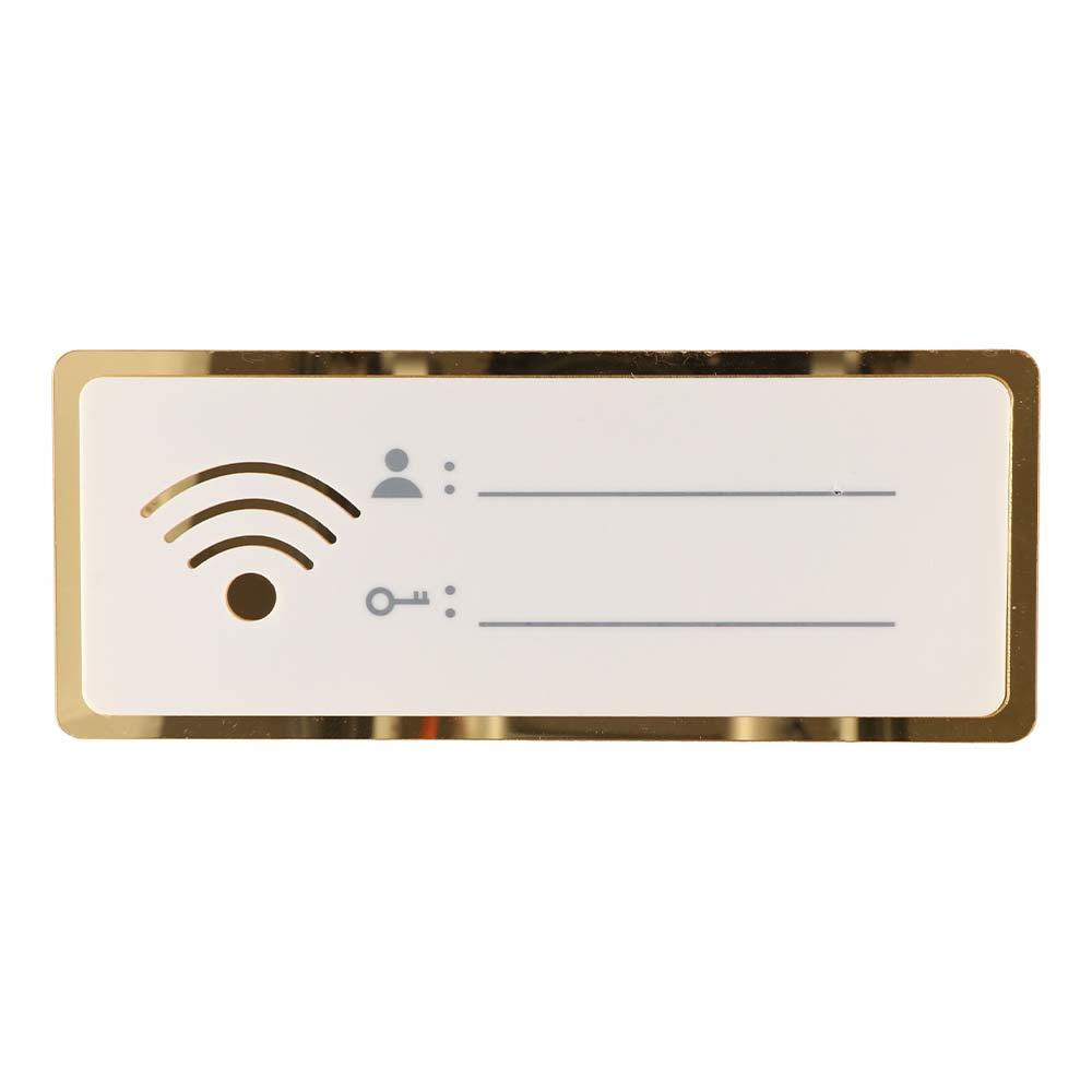 Rewritable WIFI Signs Plaques Acrylic WIFI Signage Printable Code WIFI Password Board Scenic Spot 8x20cm
Rewritable WIFI Signs Plaques Acrylic WIFI Signage Printable Code WIFI Password Board Scenic Spot 8x20cm