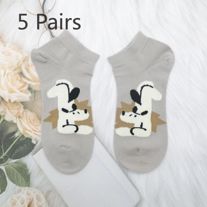 5 пар женских носков-лодочек из хлопка на весну и осень 5 Pairs
5 пар женских носков-лодочек из хлопка на весну и осень 5 Pairs