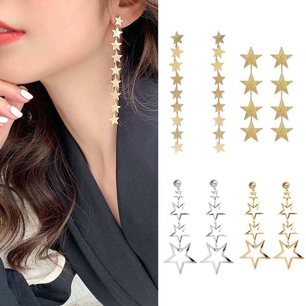Long Multi Layer Stars Tassel Women Hollow Girls Ear Stud Fashion Jewelry Earrings Dangle Earrings
Long Multi Layer Stars Tassel Women Hollow Girls Ear Stud Fashion Jewelry Earrings Dangle Earrings