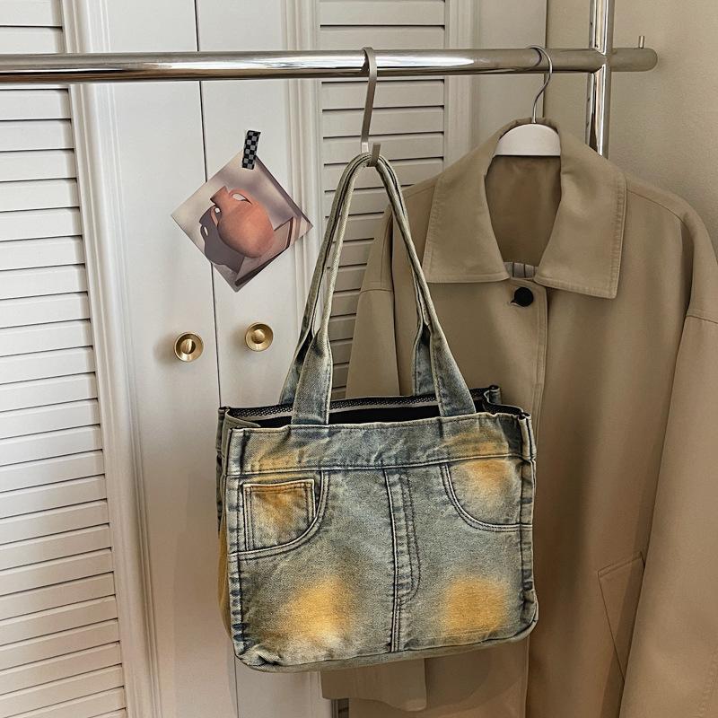 New Fashi Lazy Style Denim Shoulder Bag Casual and Simple Commuting Bag Fashiable and Versatile Tote Bag Korean Trendy хаки
New Fashi Lazy Style Denim Shoulder Bag Casual and Simple Commuting Bag Fashiable and Versatile Tote Bag Korean Trendy хаки