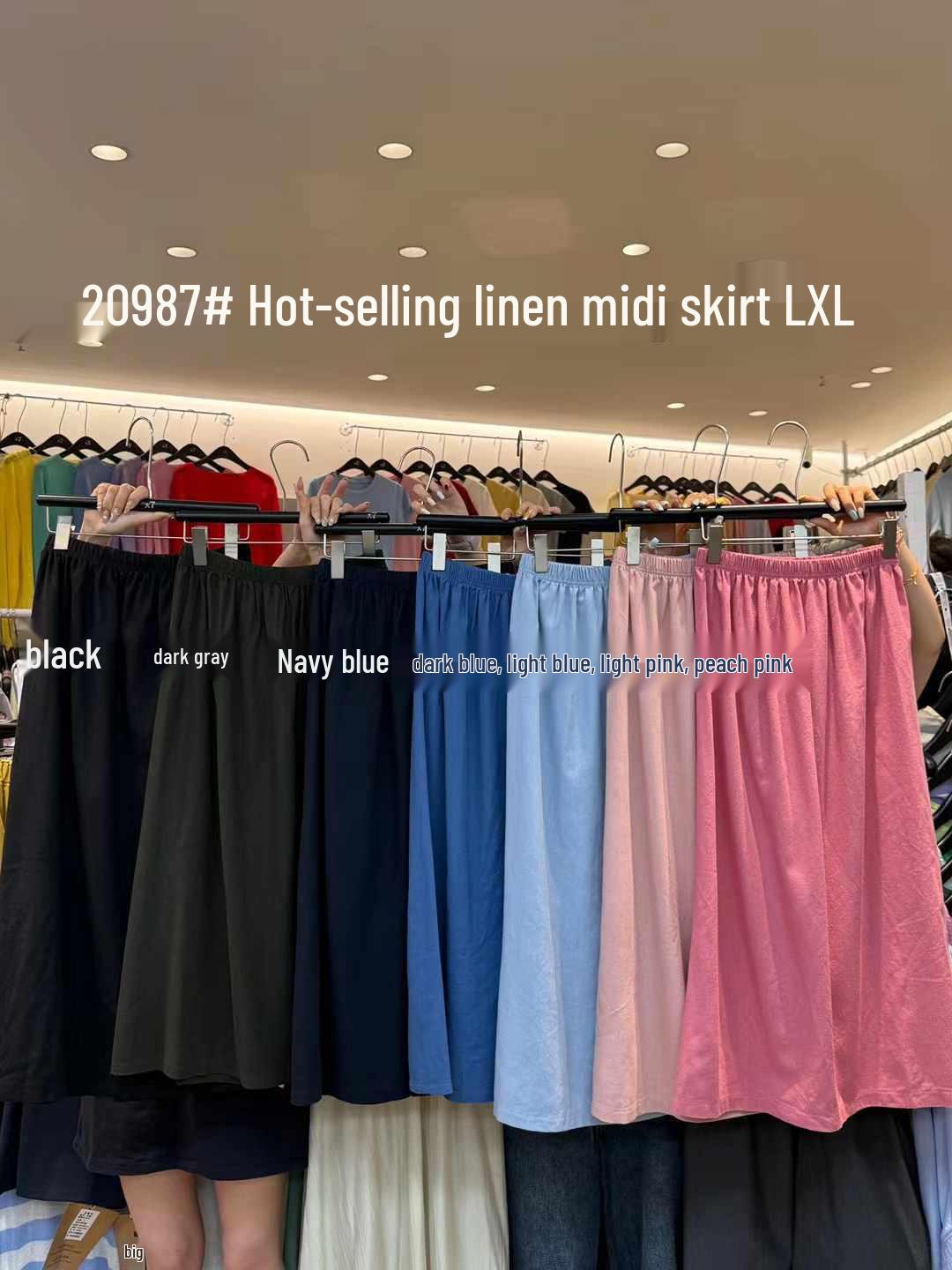 Da7 Женская летняя эластичная юбка с высокой талией в корейском стиле большого размера, цветная длинная юбка Dark Gray
Da7 Женская летняя эластичная юбка с высокой талией в корейском стиле большого размера, цветная длинная юбка Dark Gray