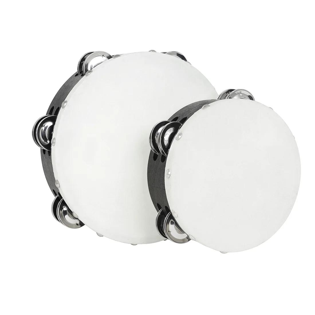IRIN 2Pcs Orff Tambourine 6/8 Inch Double Row Sheepskin Hand Bell Wooden Tambourine Suitable for Enlightenment Education Tools
IRIN 2Pcs Orff Tambourine 6/8 Inch Double Row Sheepskin Hand Bell Wooden Tambourine Suitable for Enlightenment Education Tools