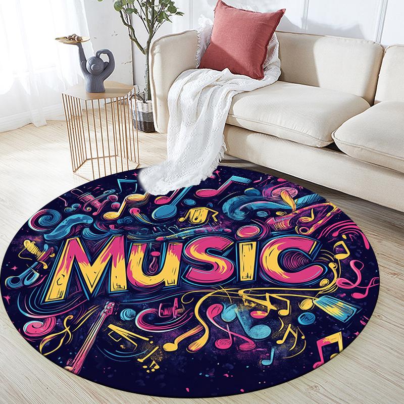 Music Guitar Round Area Rug,Carpet Rug for Living Room Bedroom Sofa Playroom Decor,Non-slip Floor Mat 80cmx80cm
Music Guitar Round Area Rug,Carpet Rug for Living Room Bedroom Sofa Playroom Decor,Non-slip Floor Mat 80cmx80cm