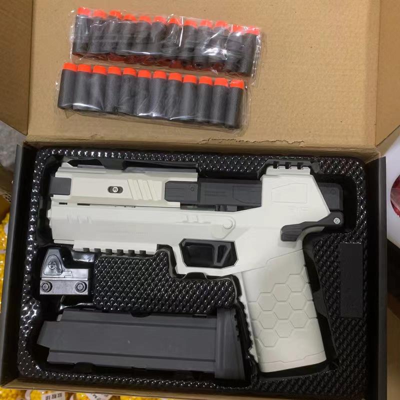 Детские игрушечные пистолеты с выдвижным стволом, метательный пистолет, стреляющий отдачей, мягкая пуля, оружие, детская игрушка, подарок на день рождения для мальчиков
Детские игрушечные пистолеты с выдвижным стволом, метательный пистолет, стреляющий отдачей, мягкая пуля, оружие, детская игрушка, подарок на день рождения для мальчиков