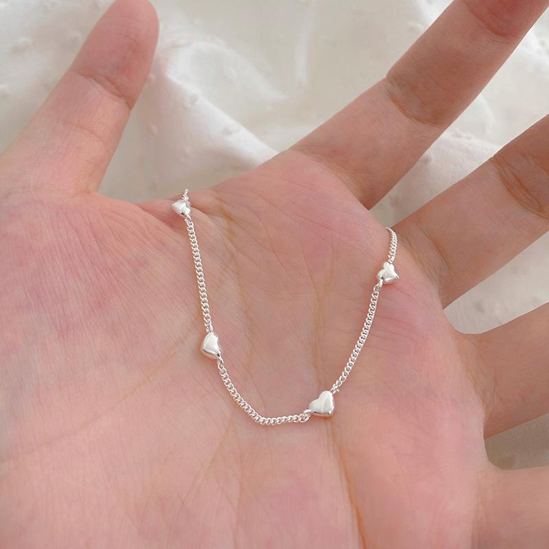 Ожерелье «Любовь», универсальное и милое, милое и свежее, маленькое и популярное, цепочка на ключицу ручной работы