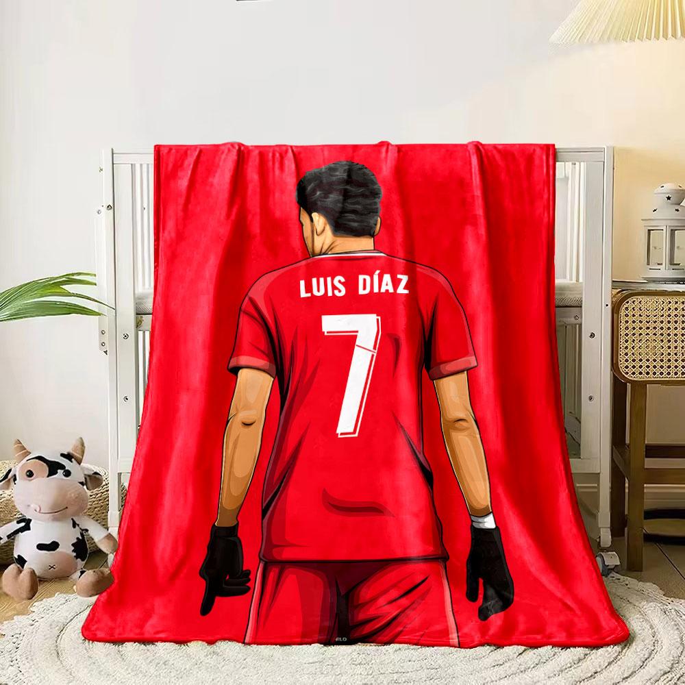 A player in a red jersey with Luis Díaz and the number 7 on the back. for all seasons blanket lunch break throw gift 80cm x 120cm
A player in a red jersey with Luis Díaz and the number 7 on the back. for all seasons blanket lunch break throw gift 80cm x 120cm