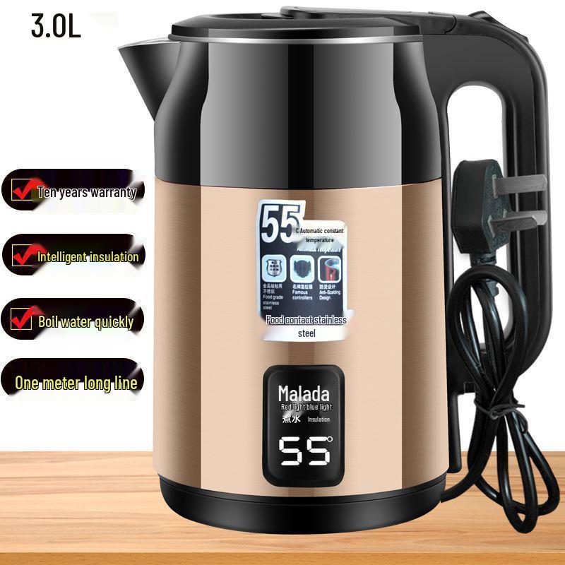 Durable Fast-Boil Large Capacity Kettle with Thick Insulation and Auto Power-Off
Durable Fast-Boil Large Capacity Kettle with Thick Insulation and Auto Power-Off