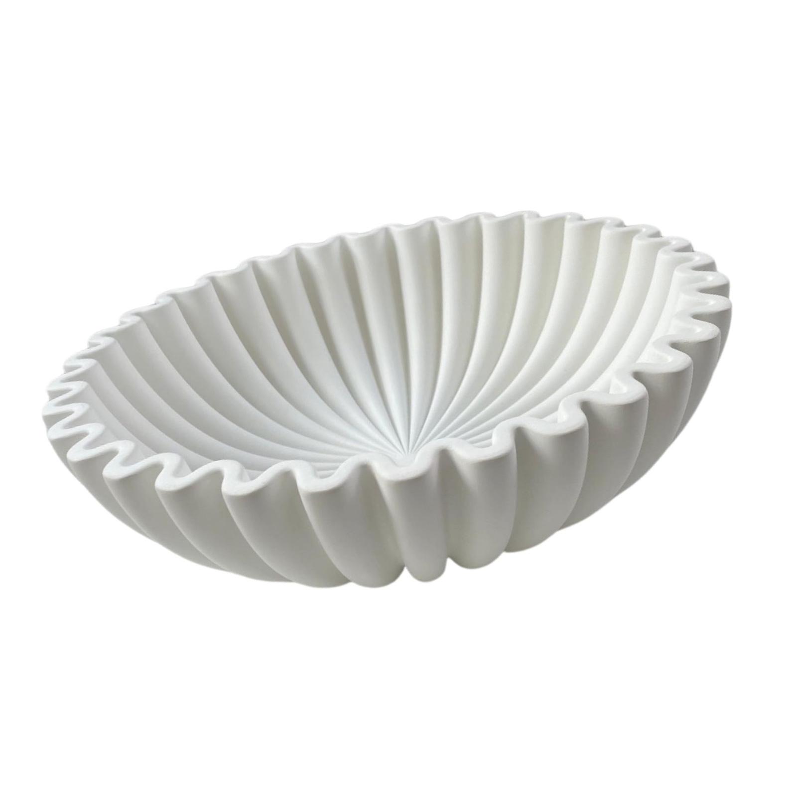 Handicraft Decorative Bowl Ruffle Scalloped Fluted Key/Fruit Rings Dish Organic Modern Home Decors Resin Fruit Bowl S
Handicraft Decorative Bowl Ruffle Scalloped Fluted Key/Fruit Rings Dish Organic Modern Home Decors Resin Fruit Bowl S