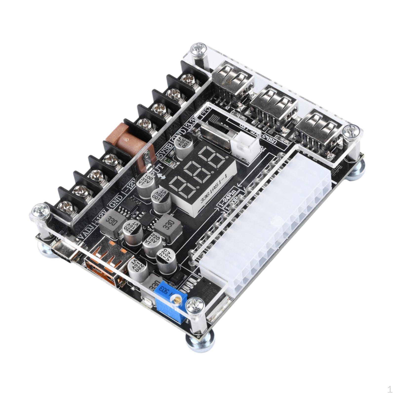 Плата розгалуження живлення з регульованою напругою, адаптер 20/24 піни Board
Плата розгалуження живлення з регульованою напругою, адаптер 20/24 піни Board