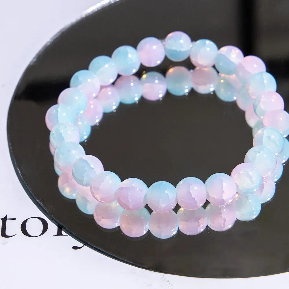 Exquisite Ice Crack Gradient Forest Flower Gradient Beaded Glass Texture Bracelet Women High Beauty Elastic Bracelet Jewelry
Exquisite Ice Crack Gradient Forest Flower Gradient Beaded Glass Texture Bracelet Women High Beauty Elastic Bracelet Jewelry