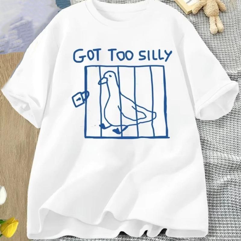 Got Too Silly T Shirt Women Harajuku Funny Silly Goose Tshirt Casual Womens Streetwear Clothes Harajuku Short Sleeve Casual S
Got Too Silly T Shirt Women Harajuku Funny Silly Goose Tshirt Casual Womens Streetwear Clothes Harajuku Short Sleeve Casual S