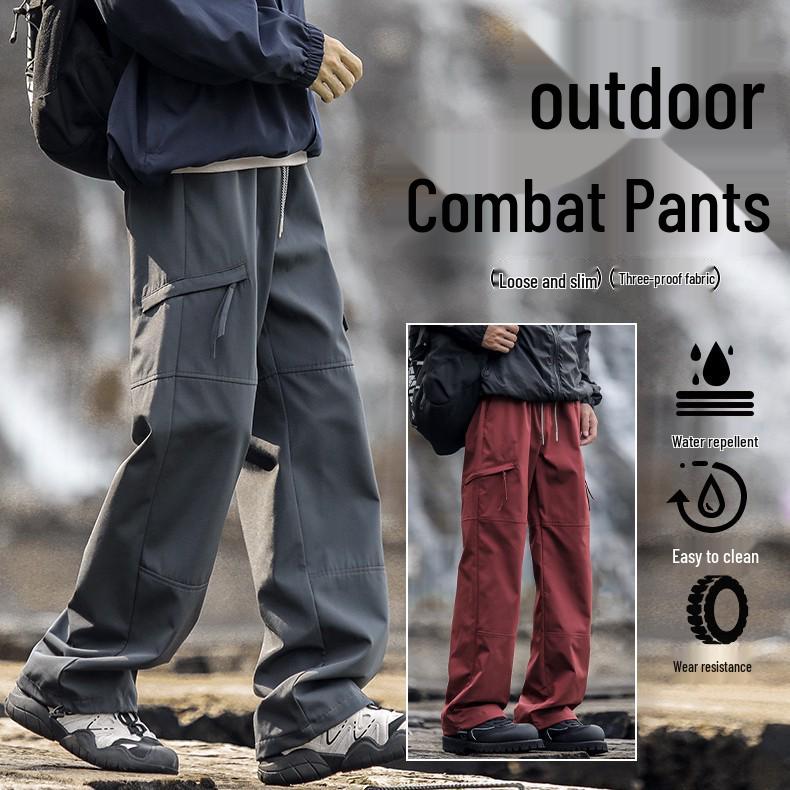 Stylish Windbreaker Cargo Pants: Quick-Dry, Waterproof, Loose Fit, Elastic Waist, Spring/Autumn L
Stylish Windbreaker Cargo Pants: Quick-Dry, Waterproof, Loose Fit, Elastic Waist, Spring/Autumn L