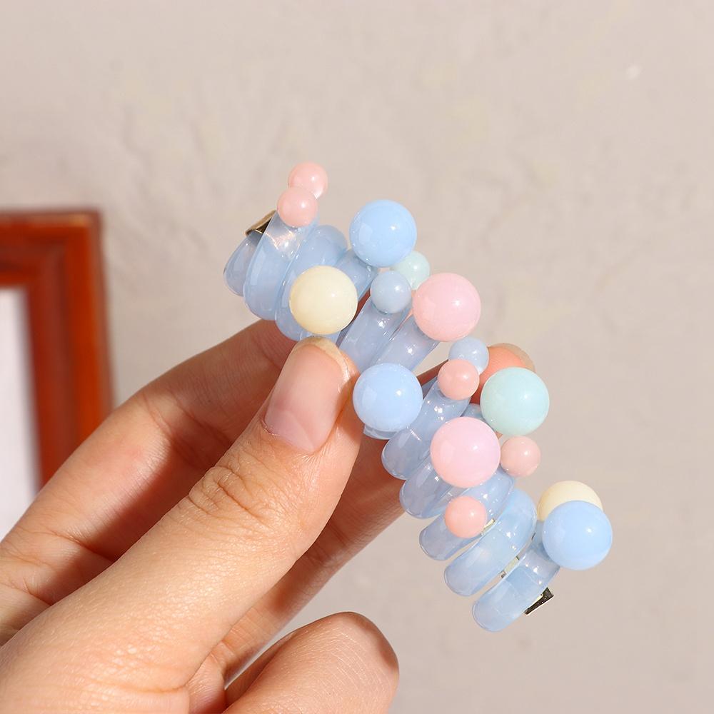 Beads Telephone Line Hair Rope Elastic Korean Style Transparent Ponytail Holder Scrunchies Straight Pearl Hair Ring Daily синій
Beads Telephone Line Hair Rope Elastic Korean Style Transparent Ponytail Holder Scrunchies Straight Pearl Hair Ring Daily синій