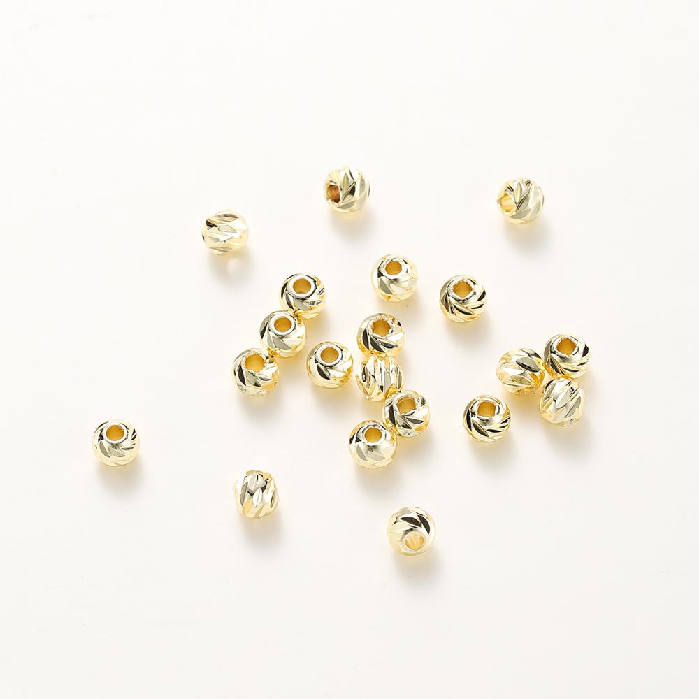 20pcs/lot 14K 18K Gold Round Loose Beads Bracelet Necklace Spacer Brass Beads For DIY Earing Making Accessories Whosale Findings 2.5mm
20pcs/lot 14K 18K Gold Round Loose Beads Bracelet Necklace Spacer Brass Beads For DIY Earing Making Accessories Whosale Findings 2.5mm