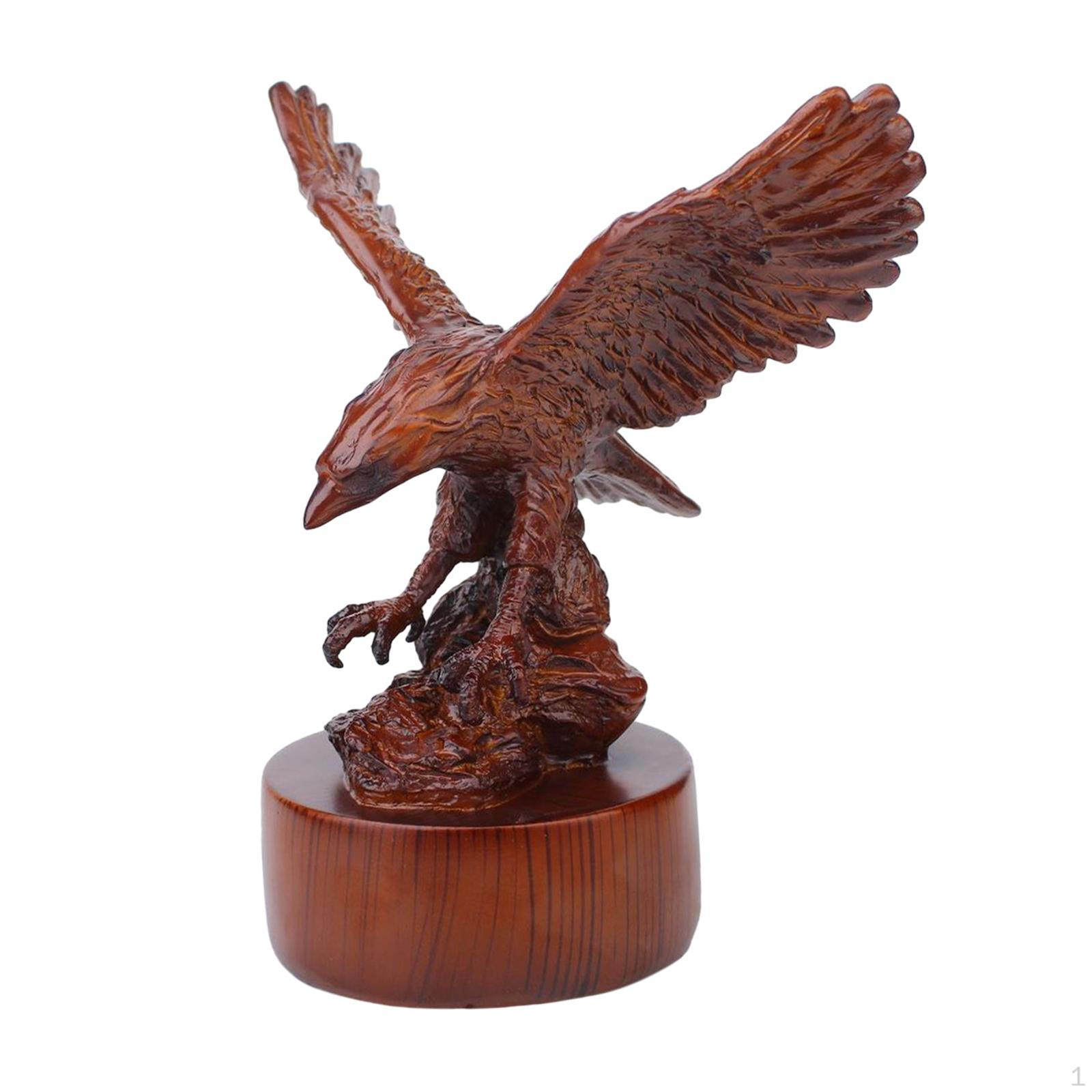 Eagle Sculpture Desktop Decoration Feng Shui Crafts 18x10.5x21cm Hand Crafted for Hotels,
Eagle Sculpture Desktop Decoration Feng Shui Crafts 18x10.5x21cm Hand Crafted for Hotels,