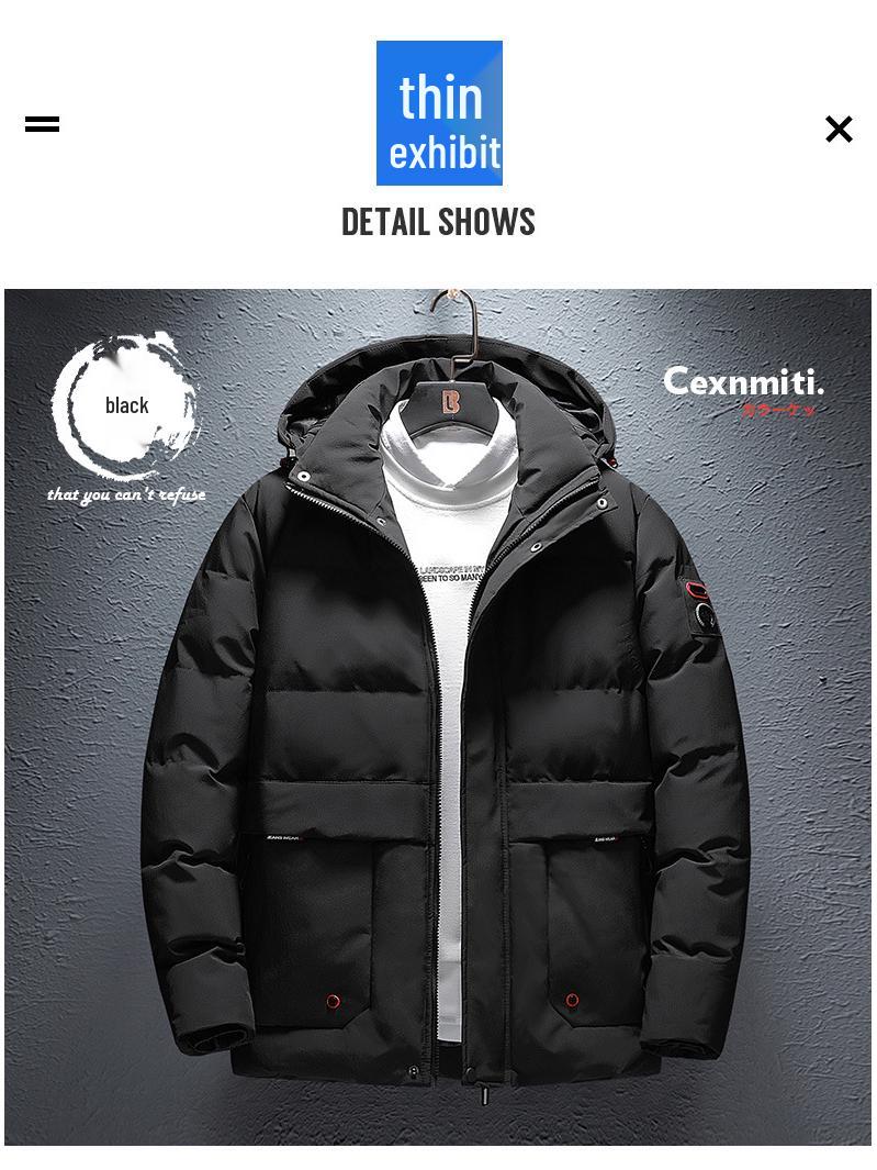 New Men s Windproof Hooded Cotton Jacket - Trendy, Thickened, Detachable Hood, Winter Casual Wear M чорний
New Men s Windproof Hooded Cotton Jacket - Trendy, Thickened, Detachable Hood, Winter Casual Wear M чорний