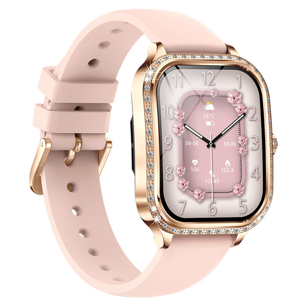 MK88 Silicone Strap 1.75-inch Women Rhinestones Smart Watch Bluetooth-compatible Calling Fitness Tracker Smart Bracelet Silver
MK88 Silicone Strap 1.75-inch Women Rhinestones Smart Watch Bluetooth-compatible Calling Fitness Tracker Smart Bracelet Silver