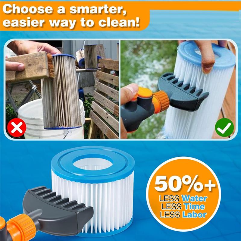 ABFS Pool Spa Filter Cleaner Tool, Reusable Pool Filter Cleaner, Hot Tub/Pool/Spa Filter Cleaning Tool, Spa Filter Cleaner
ABFS Pool Spa Filter Cleaner Tool, Reusable Pool Filter Cleaner, Hot Tub/Pool/Spa Filter Cleaning Tool, Spa Filter Cleaner