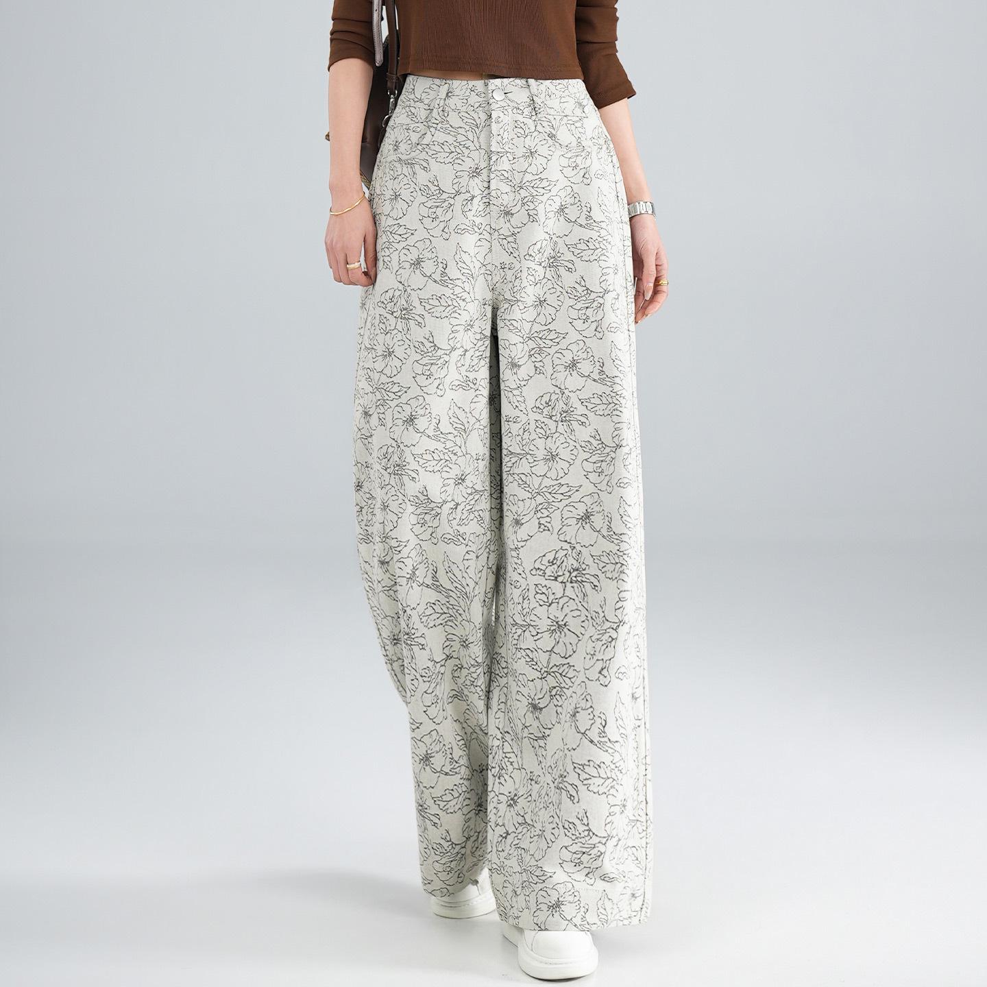 High-Waisted Jacquard Wide-Leg Jeans for Women – 2026 Spring/Autumn Loose, Slimming, Versatile Straight-Leg Pants Size 30
High-Waisted Jacquard Wide-Leg Jeans for Women – 2026 Spring/Autumn Loose, Slimming, Versatile Straight-Leg Pants Size 30