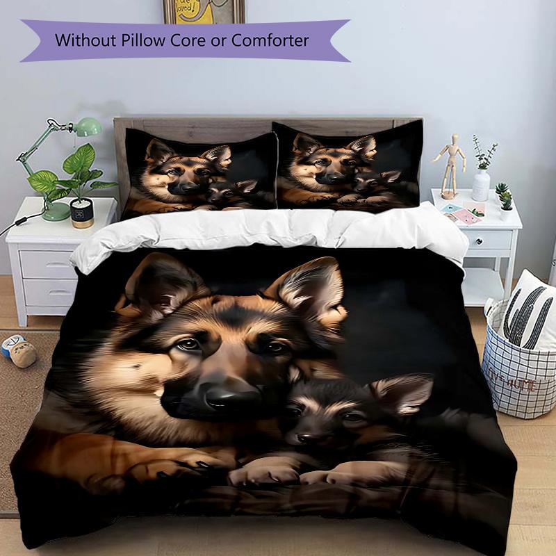 3pcs German Shepherd Dog Family Bedding Set - Includes One Quilt Cover and Two Pillowcases (No Core) - Home Decor Gift for Anime Lovers - Polyester Fa 135x200cm
3pcs German Shepherd Dog Family Bedding Set - Includes One Quilt Cover and Two Pillowcases (No Core) - Home Decor Gift for Anime Lovers - Polyester Fa 135x200cm