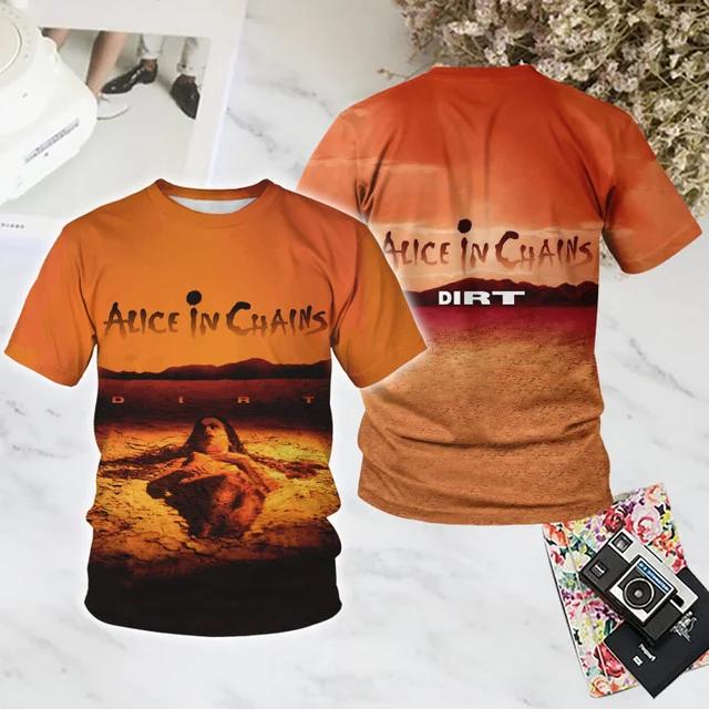 Popular Rock Alice In Chains T-shirts Male 3D Print Men Women Hip Hop Trend Short Sleeve O-Neck Tees Summer Streetwear Tops S
Popular Rock Alice In Chains T-shirts Male 3D Print Men Women Hip Hop Trend Short Sleeve O-Neck Tees Summer Streetwear Tops S