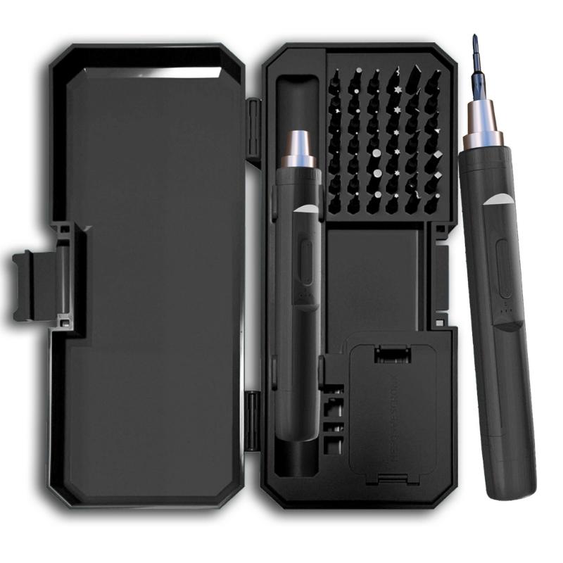 MultiPurpose Electric Screwdriver Set 42 in 1 with Reversible Feature Magnetic Bits for Various Repair Applications чорний
MultiPurpose Electric Screwdriver Set 42 in 1 with Reversible Feature Magnetic Bits for Various Repair Applications чорний