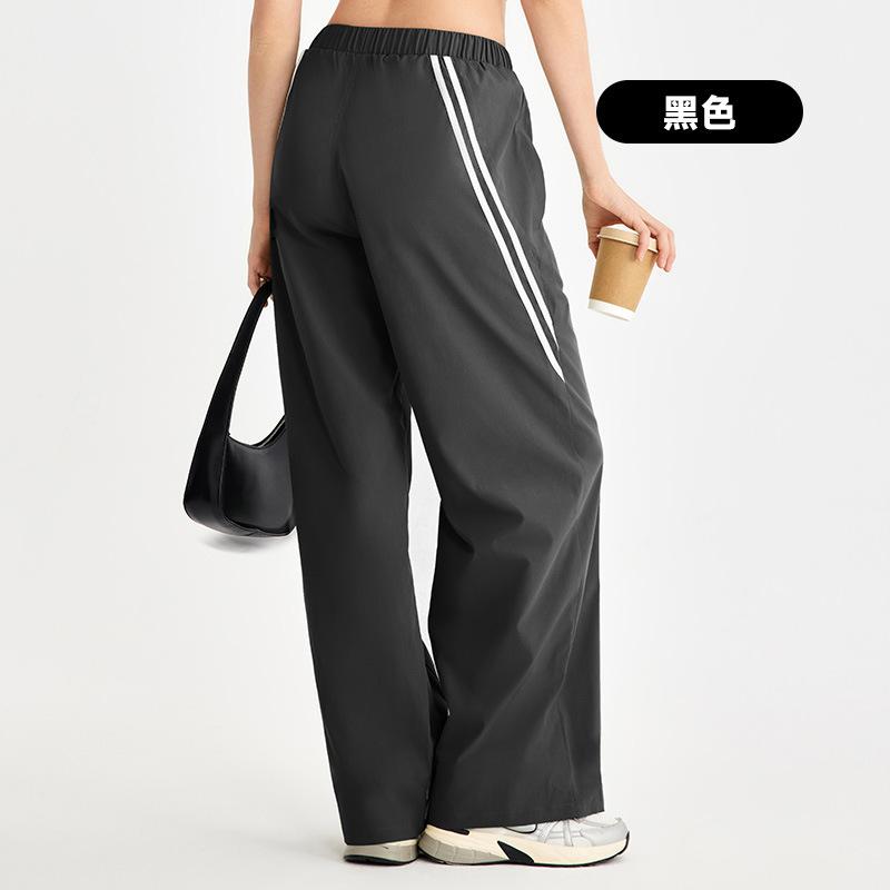 Весенне-летние спортивные штаны с боковыми полосками, повседневные женские широкие парашютные штаны с высокой посадкой, в стиле ретро, широкие прямые брюки XL чёрный
Весенне-летние спортивные штаны с боковыми полосками, повседневные женские широкие парашютные штаны с высокой посадкой, в стиле ретро, широкие прямые брюки XL чёрный