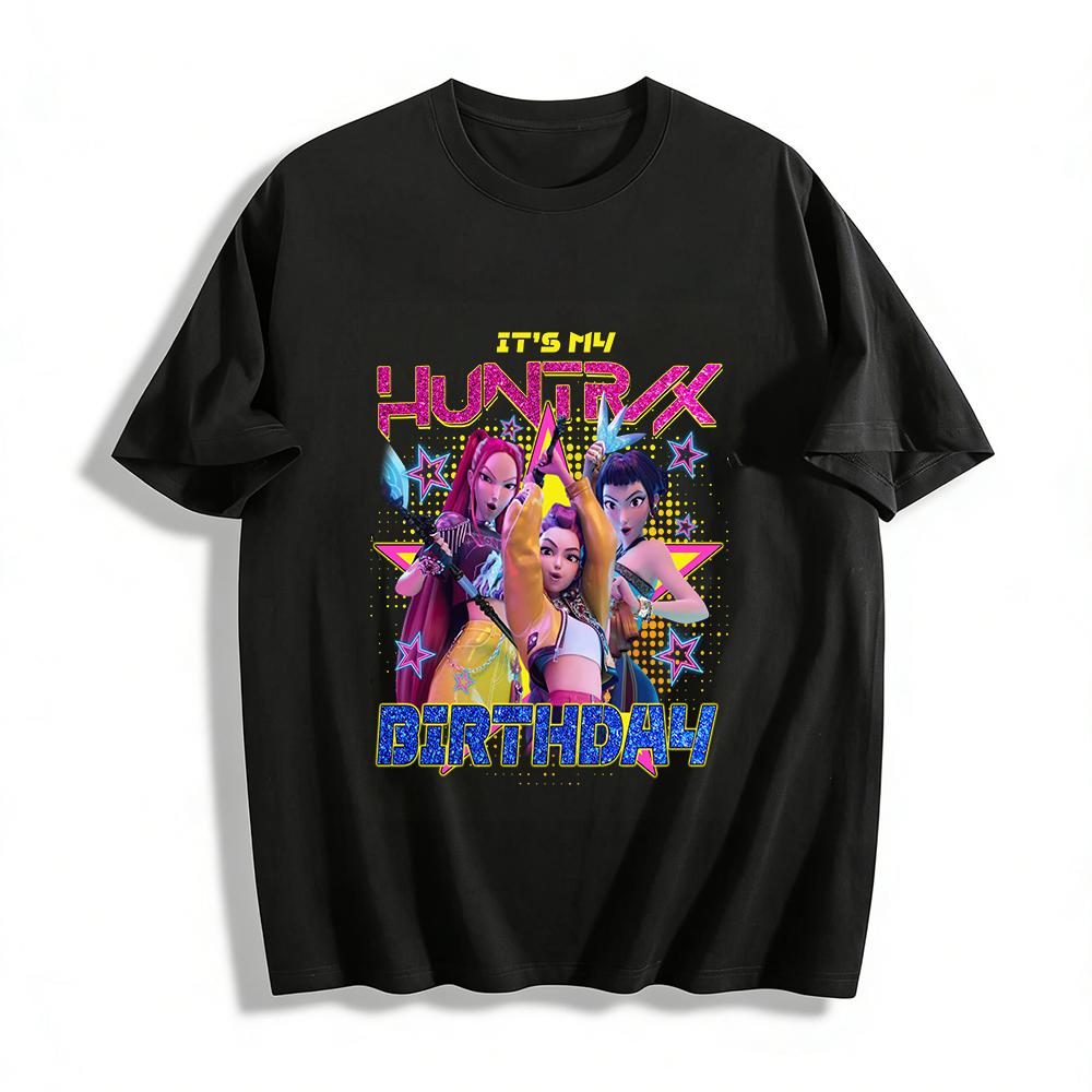 Girls Huntrix Themed Birthday Party Printed Top Animated Character Casual Short Sleeve T-Shirt Pure cotton T-shirt XXS
Girls Huntrix Themed Birthday Party Printed Top Animated Character Casual Short Sleeve T-Shirt Pure cotton T-shirt XXS