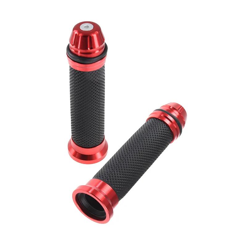 2 шт. 7-дюймовые 8-дюймовые мотоциклетные CNC алюминиевые резиновые гелевые ручки для руля 22 мм, аксессуары для спортивного мотоцикла, бесплатная доставка