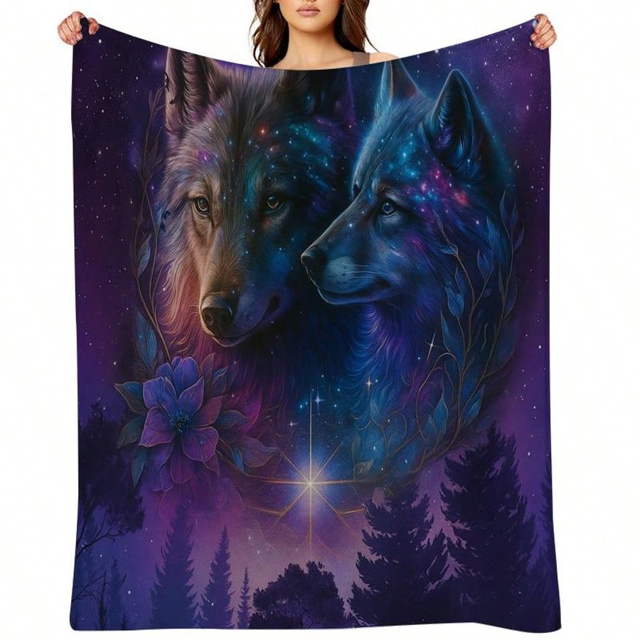 Galaxy Wolf Pattern Flannel printed blanket suitable for all seasons suitable for living room office sofa and travel 180x250CM 75x90cm
Galaxy Wolf Pattern Flannel printed blanket suitable for all seasons suitable for living room office sofa and travel 180x250CM 75x90cm