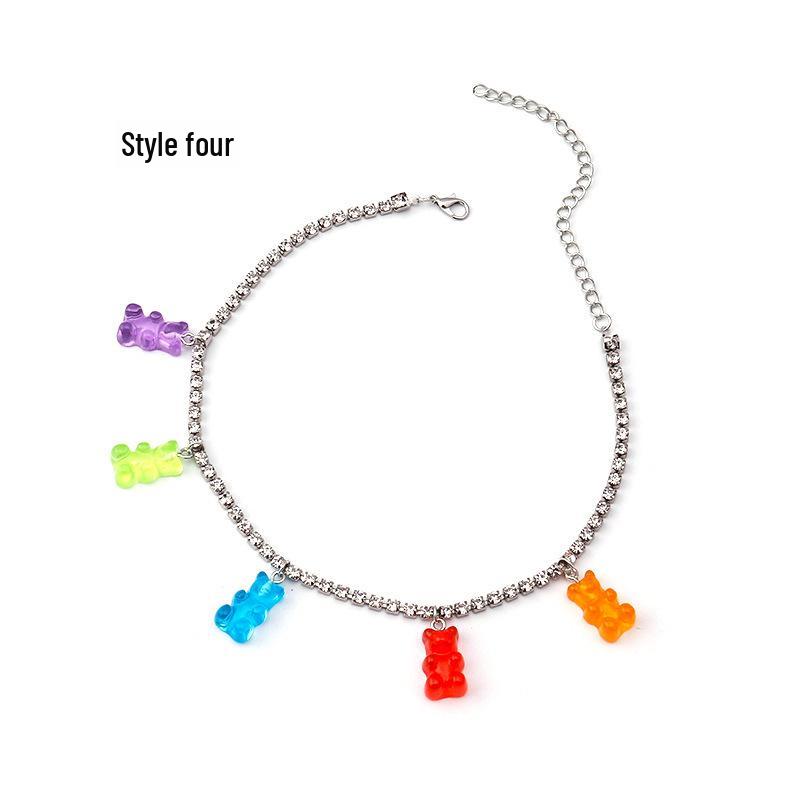 Ожерелье с подвеской в виде разноцветного медведя: Милые украшения из смолы для женщин
Ожерелье с подвеской в виде разноцветного медведя: Милые украшения из смолы для женщин