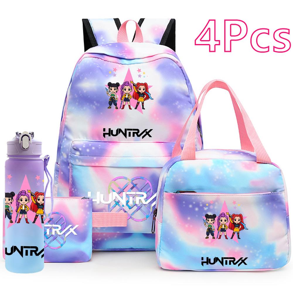 4Pcs/set Demon Hunters Printed Backpack Handbag Pencil Case 750Ml Water Bottler for Teenager Boy Girl Large Capacity Waterproof Schoolbag
4Pcs/set Demon Hunters Printed Backpack Handbag Pencil Case 750Ml Water Bottler for Teenager Boy Girl Large Capacity Waterproof Schoolbag
