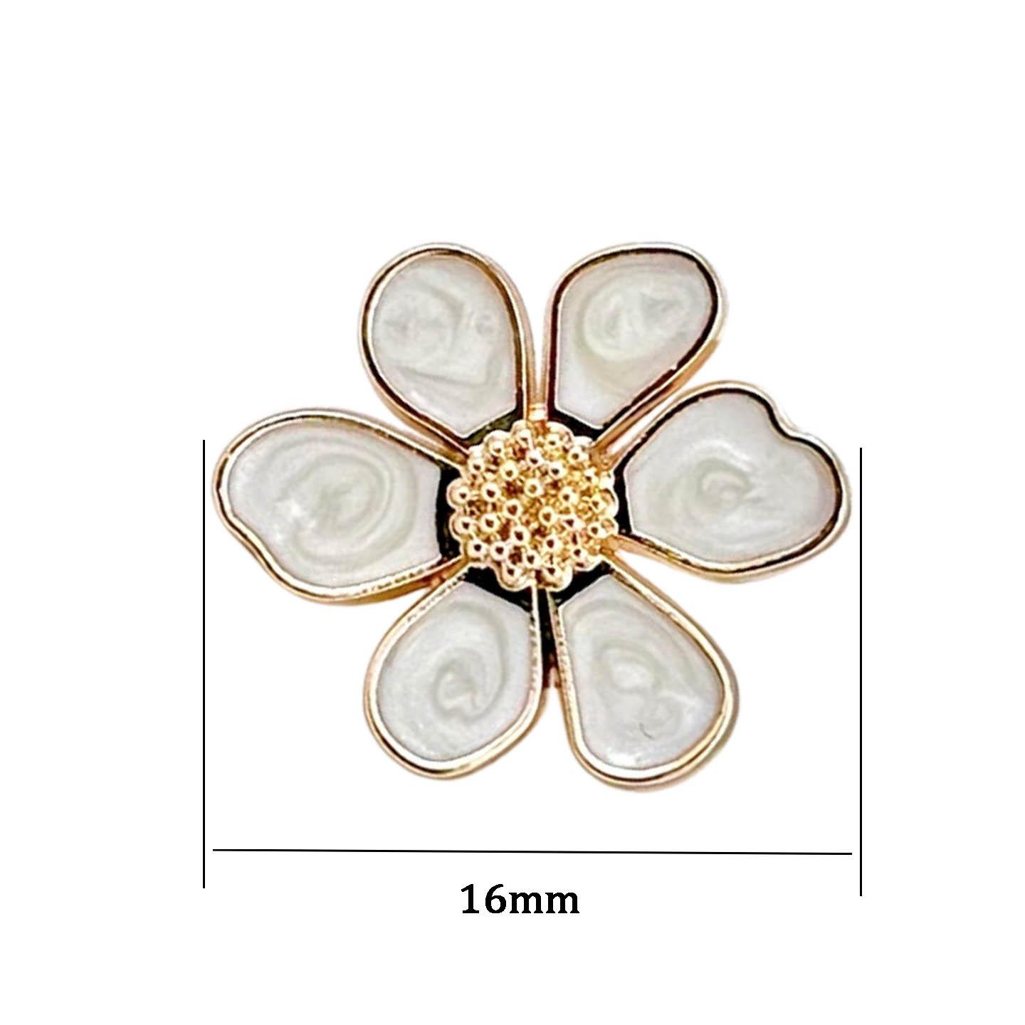 10pcs Metal Button Sewing Clothing Accessories DIY Craft Decoration Fashion Sweater Button Flower Shape Golden Buttons 16MM/19MM
10pcs Metal Button Sewing Clothing Accessories DIY Craft Decoration Fashion Sweater Button Flower Shape Golden Buttons 16MM/19MM