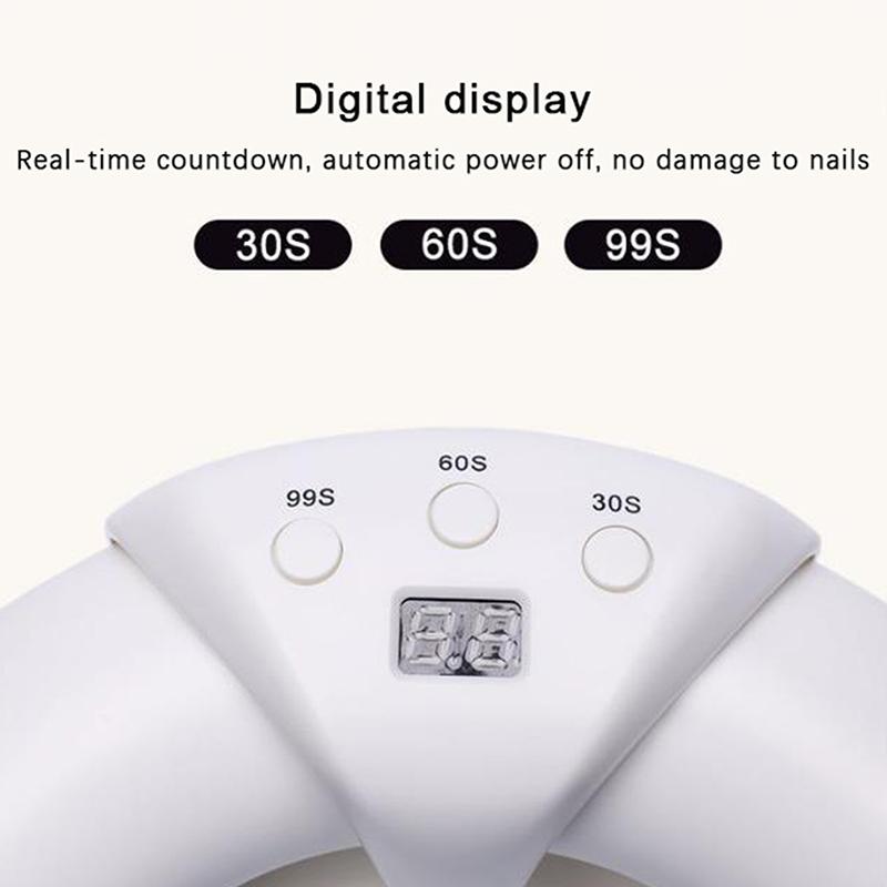 Uv Nail Lamp Manicure Phototherapy Machine Quick Work No Black Hand Foldable Body Uv Gel Baking Light Manicure Salon Tool
Uv Nail Lamp Manicure Phototherapy Machine Quick Work No Black Hand Foldable Body Uv Gel Baking Light Manicure Salon Tool