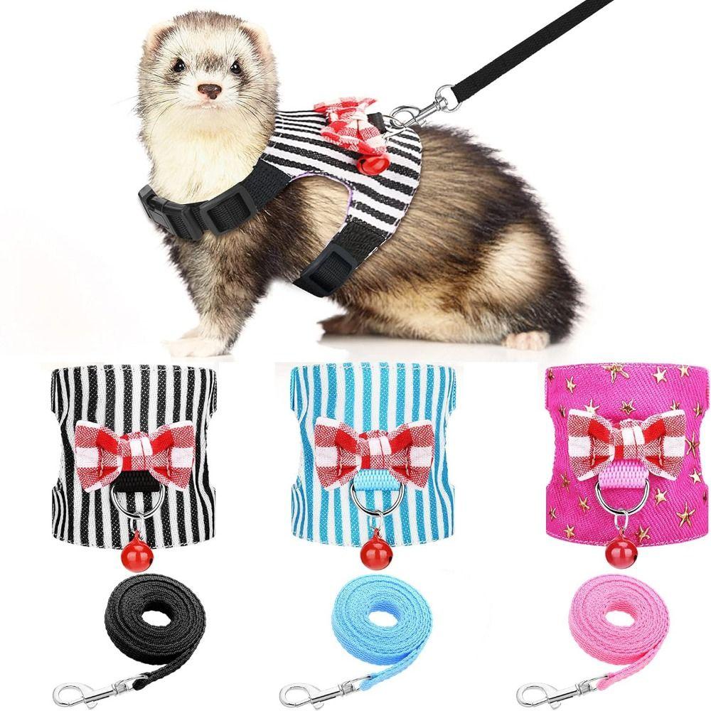 Adjustable Small Pet Harness and Leash Set Comfortable Small Animal Harness Leash Decoration S синій
Adjustable Small Pet Harness and Leash Set Comfortable Small Animal Harness Leash Decoration S синій