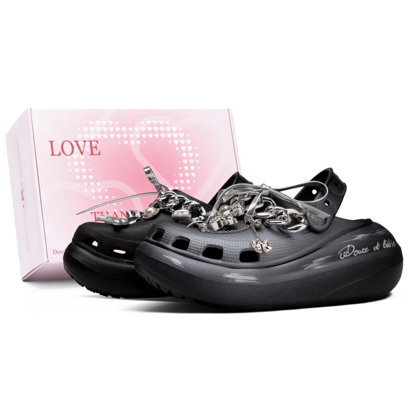 Crocs Crush Clog Classic Crush Star Voyage Gift Box EVA Millennium Style Sweet Cool Comfortable Clogs Unisex Black Silver 38-39
Crocs Crush Clog Classic Crush Star Voyage Gift Box EVA Millennium Style Sweet Cool Comfortable Clogs Unisex Black Silver 38-39