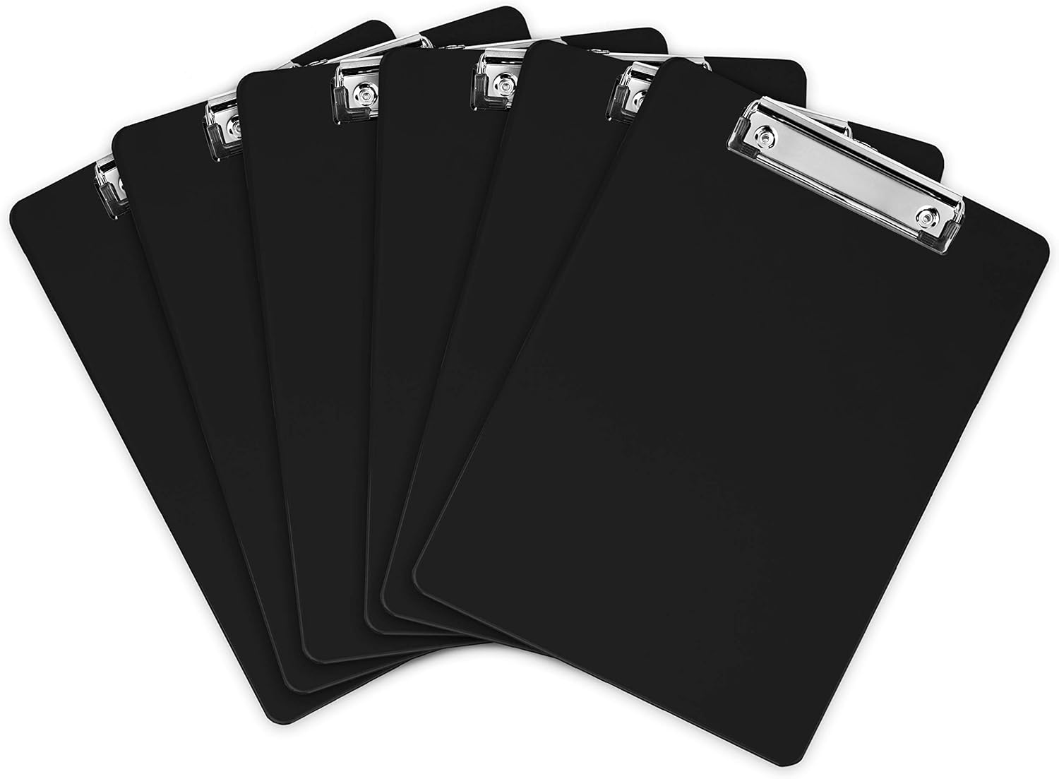 6Pcs A4 Clipboard Folder 12.5x9 Inch Clip Boards with Secure Hold for Office & Classroom Supplies - Black
6Pcs A4 Clipboard Folder 12.5x9 Inch Clip Boards with Secure Hold for Office & Classroom Supplies - Black