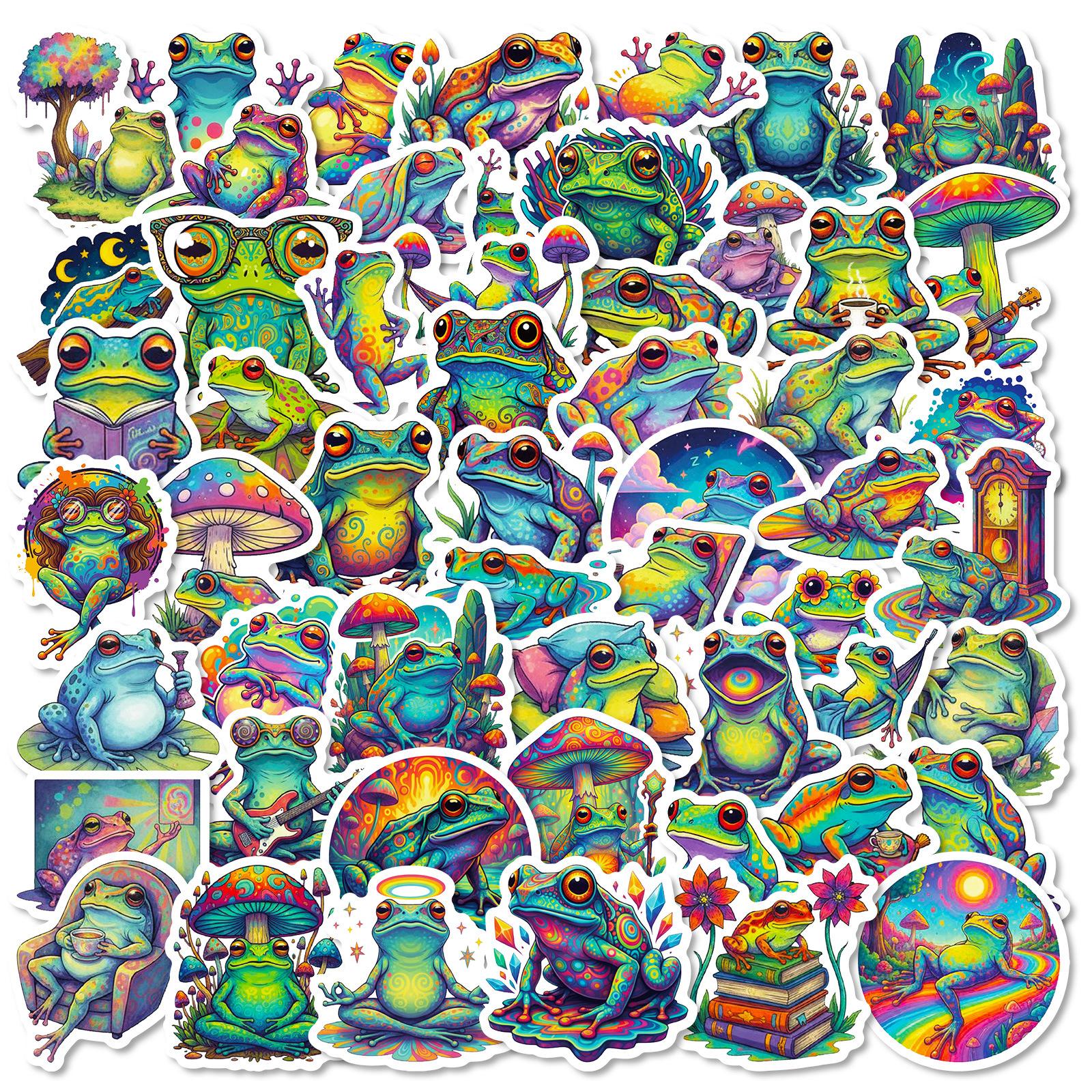 56/112 Pcs Reusable Cartoon Frog Decal Stickers for DIY Helmet Skateboard Guitar Piano Notebook Stationery Box Suitcase Fridge
56/112 Pcs Reusable Cartoon Frog Decal Stickers for DIY Helmet Skateboard Guitar Piano Notebook Stationery Box Suitcase Fridge