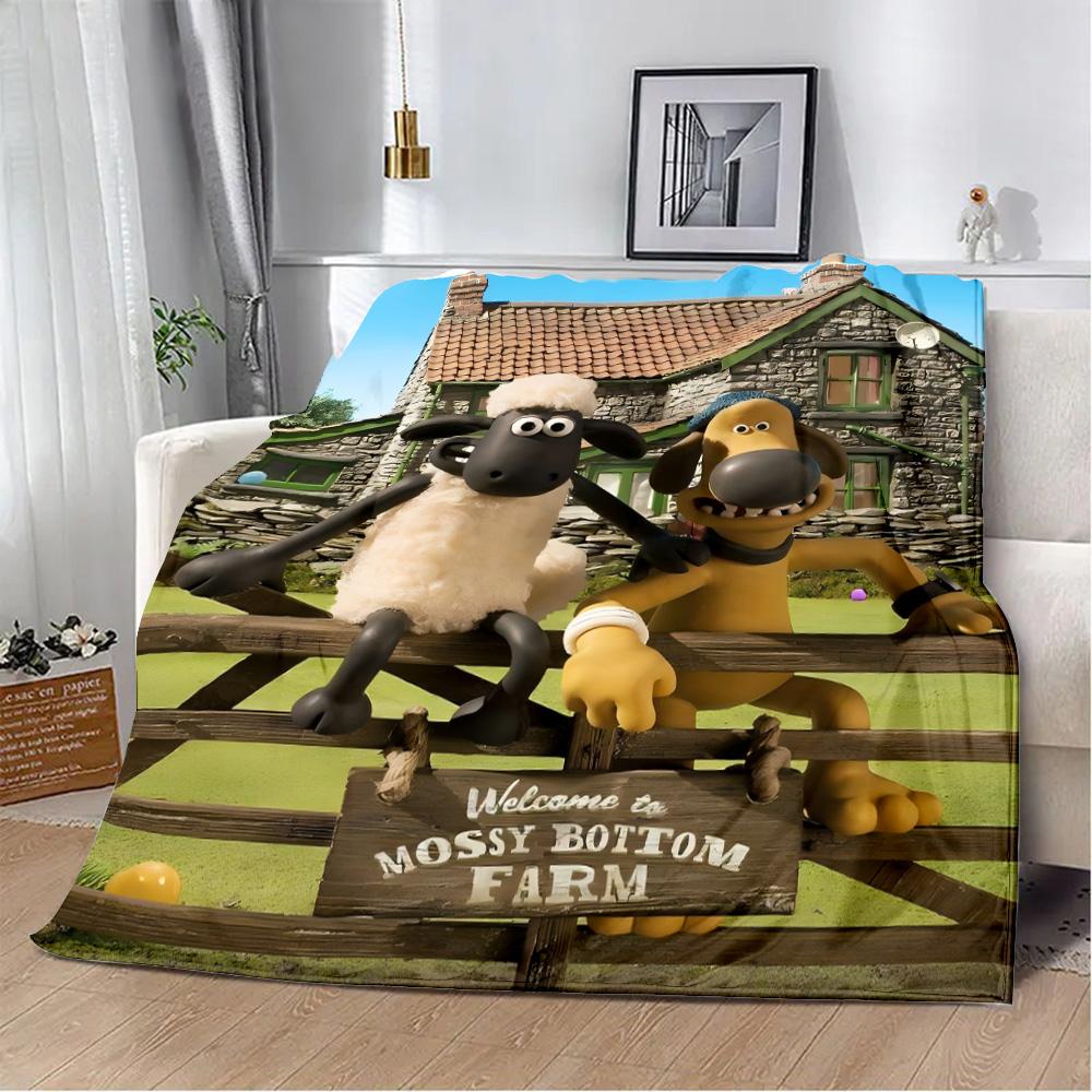 Cartoon the Sheeps Printed Blanket Picnic Blankets Warm Blanket Soft and S-shauns Comfortable Blanket Home Travel Birthday Gift 80x60in
Cartoon the Sheeps Printed Blanket Picnic Blankets Warm Blanket Soft and S-shauns Comfortable Blanket Home Travel Birthday Gift 80x60in